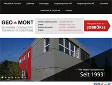 Tablet Screenshot of geo-mont.com